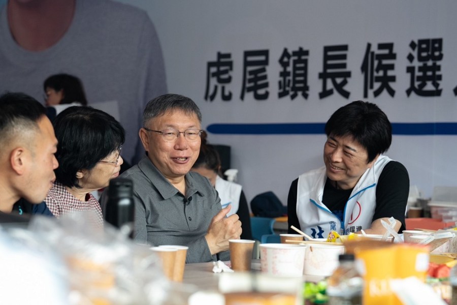 【有影】跨黨派力挺林嘉弘選雲林虎尾鎮長 柯文哲：選最好的人 不涉及藍白合 187