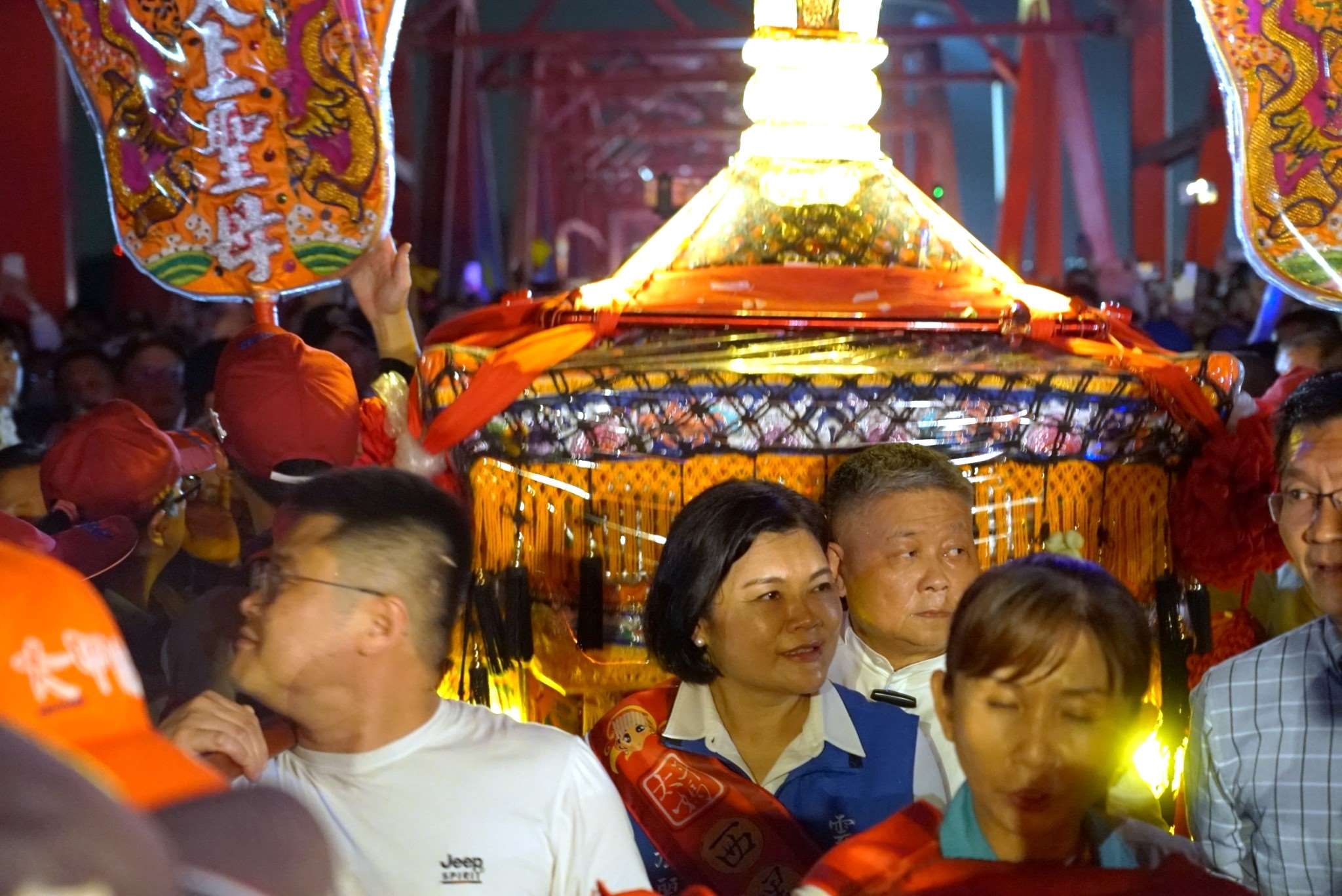 大甲媽鑾轎抵達西螺　張麗善率雲縣府團隊迎駕祈福平安