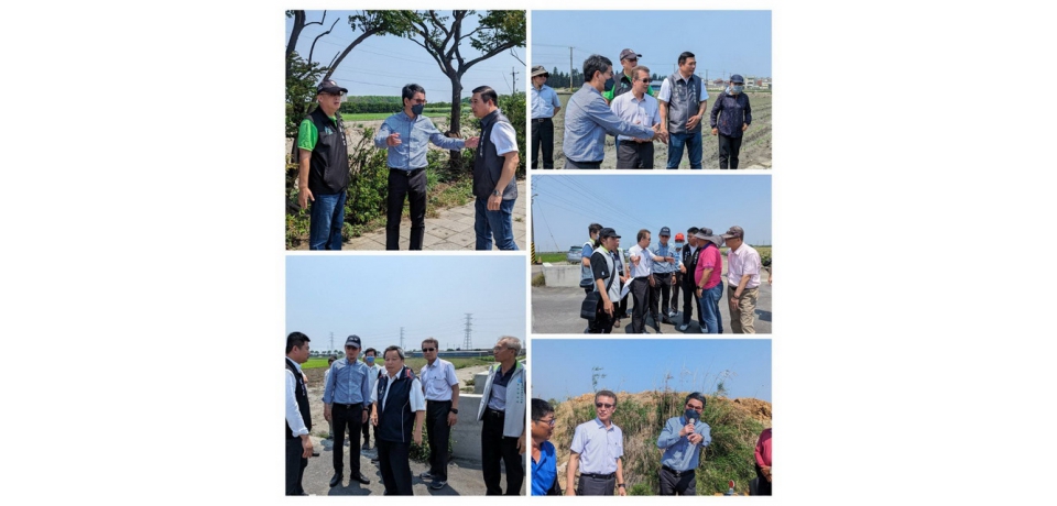 立法委員劉建國會同農水署會勘雲林8處農路農水路