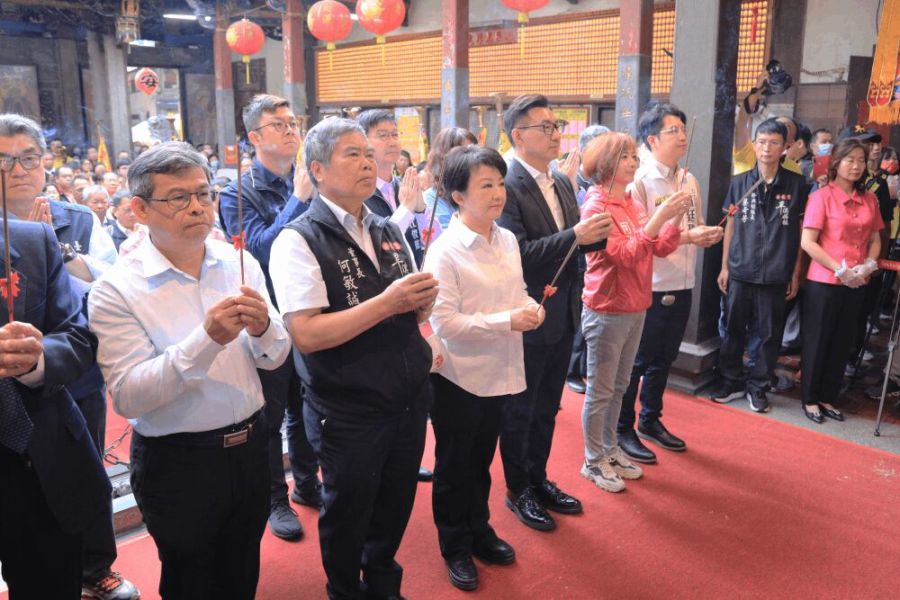 樂成宮「旱溪媽祖」出巡 盧秀燕3祈願盼風調雨順、國泰民安 205 照片來源:台中市政府