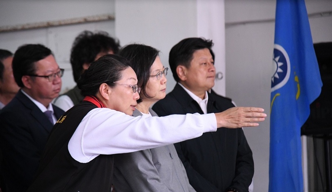 徐榛蔚陪同總統蔡英文視察災情 籲請中央共同協助災後重建花蓮