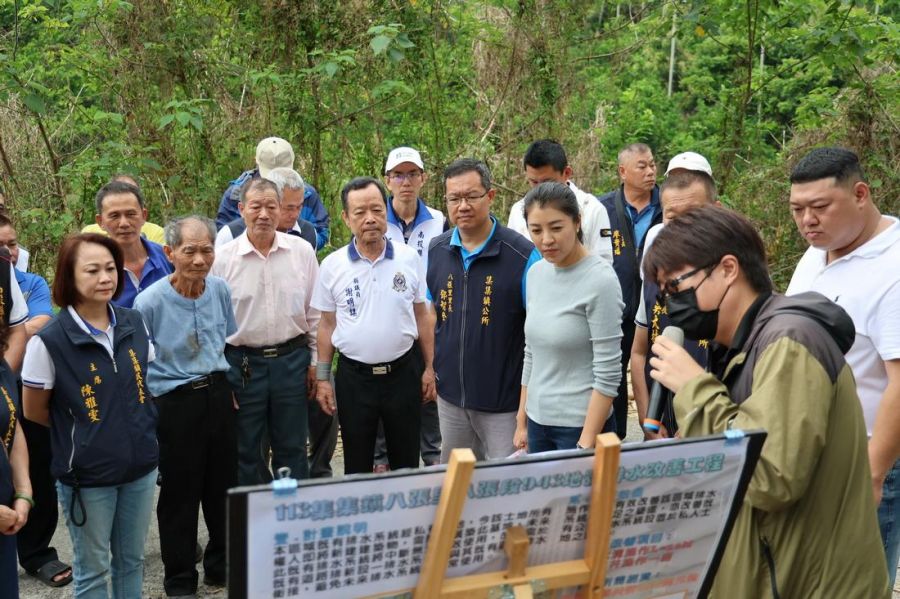 許淑華集集鎮會勘 投入1500萬改善12件道路排水工程