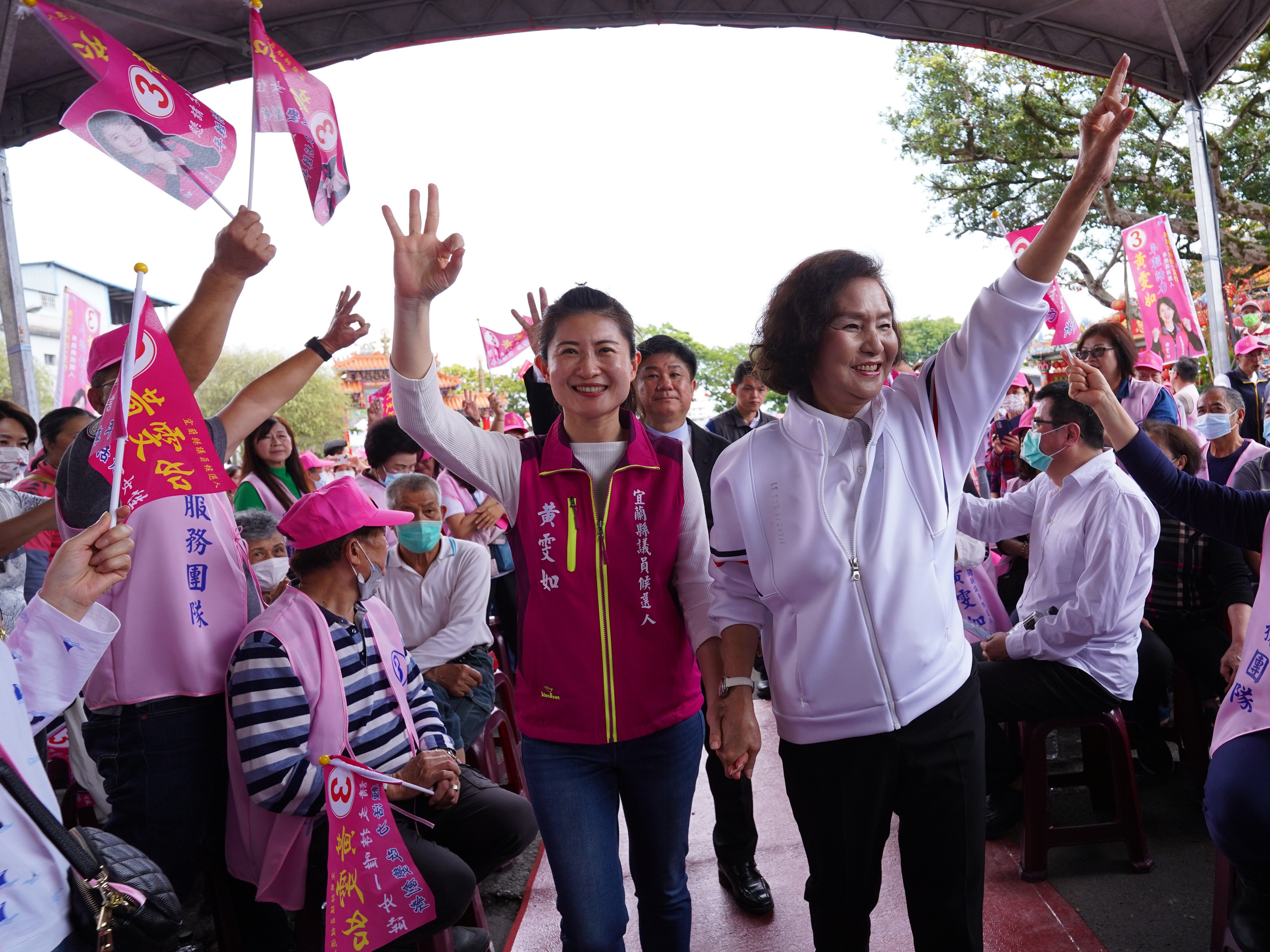 宜蘭員山議員補選,國民黨力挺的黃雯如打敗民進黨老將藍萬義。資料照片/林泊志攝
