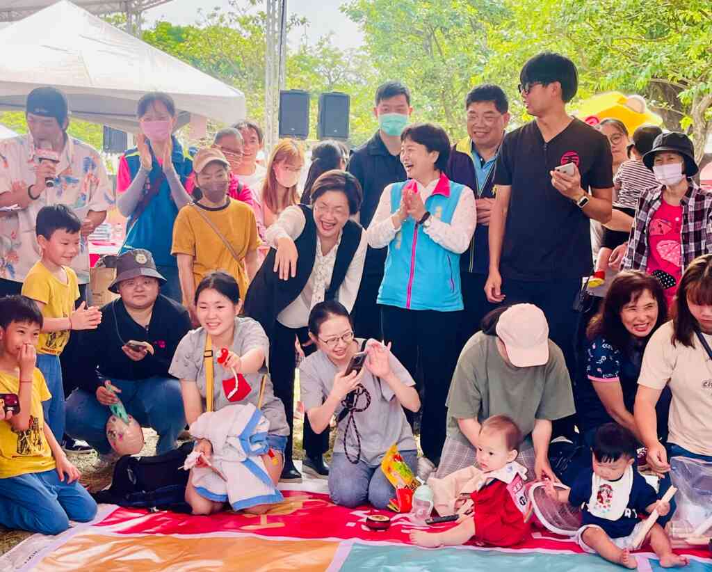 ▲2024埤頭米是優童樂會活動,今天上午在埤頭鄉豐崙公園辦理,也結合歡慶4月兒童節舉辦多項親子活動。(彰化縣政府提供)