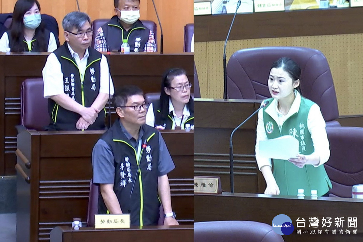 針對C型鋼條掉落機捷軌道,桃園市議員陳雅倫提出質詢。