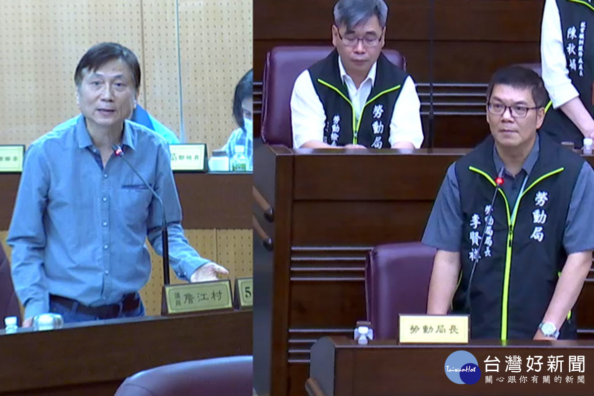 針對逃逸移工，桃園市議員詹江村提出質詢。<br /><br /> 