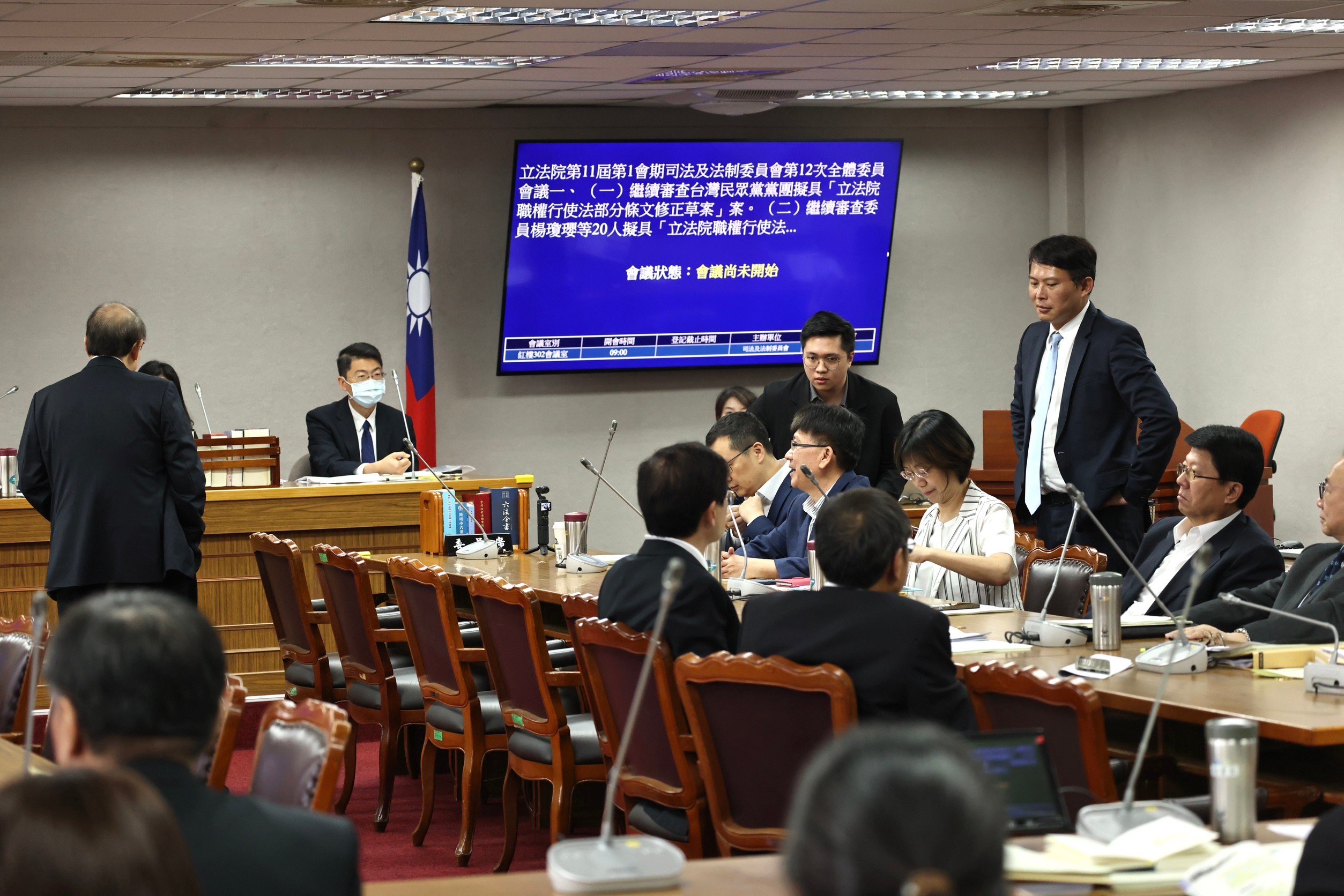 立法院司法及法制委員會討論國會改革,朝野進行攻防。林啟弘攝