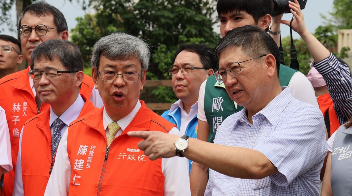 陳建仁新竹湖口視察楊頭計畫 楊文科請託銜接台68、各交流道改善