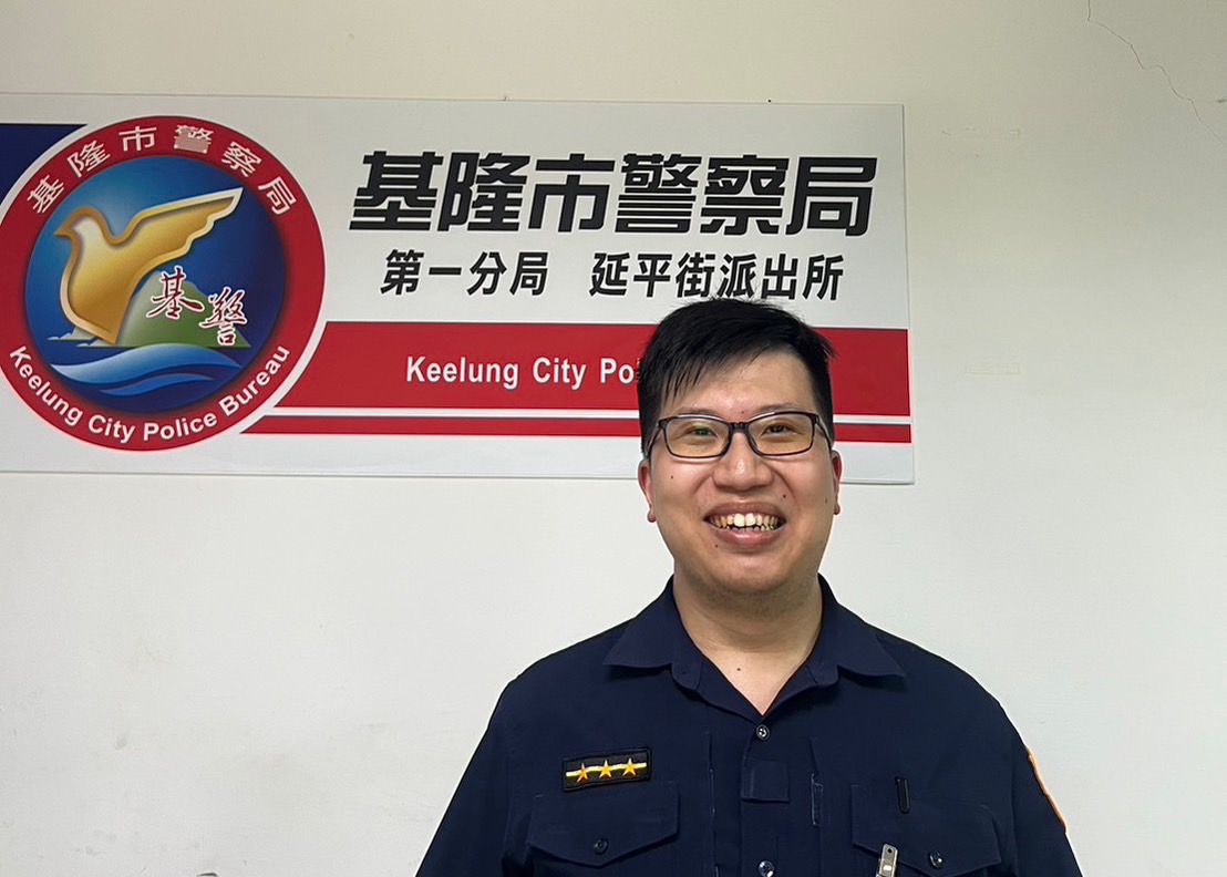 第一分局延平街派出所警員楊智軒。(記者薛秀蓮翻攝)
