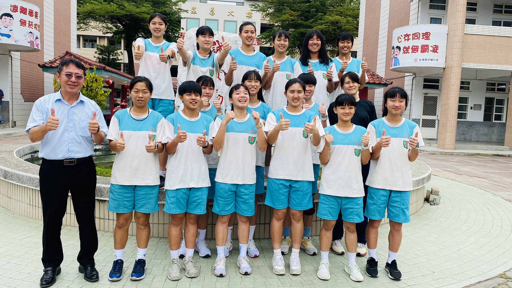 ▲北港高中女排以成軍三年黑馬之姿創隊史新紀錄。(記者陳雅琪攝)