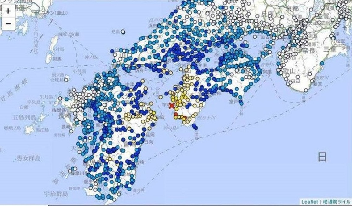 日本愛媛縣海域地震規模6.6 已數人受傷