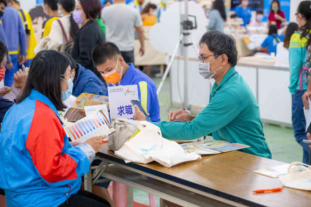 ▲ 112年身障職業重建服務成果展求職現場實況。(中彰投分署提供)