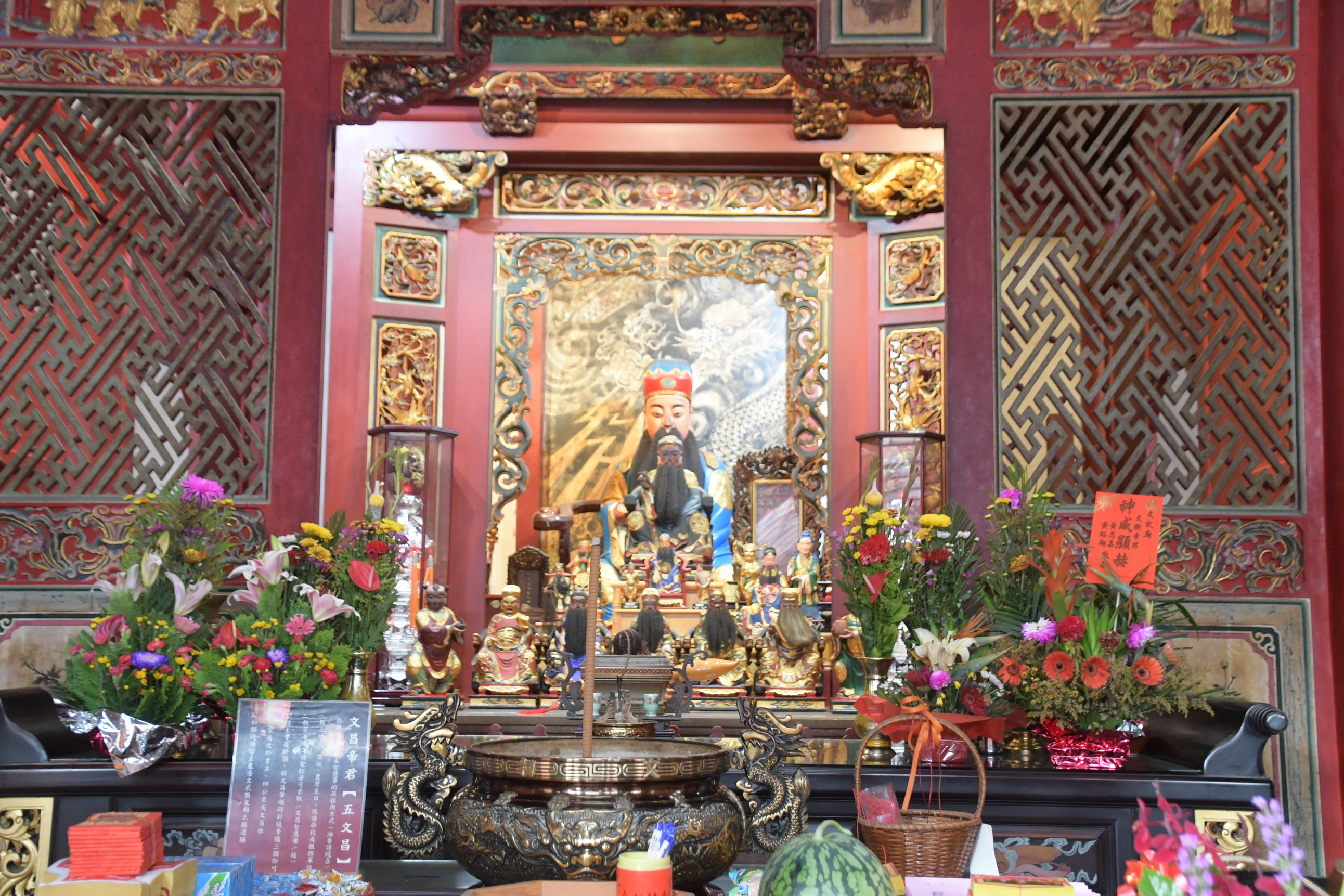 ▲縣定古蹟鹿港文武廟修復工程開工，將有效保存重要文化資產。（記者張溎壕攝）