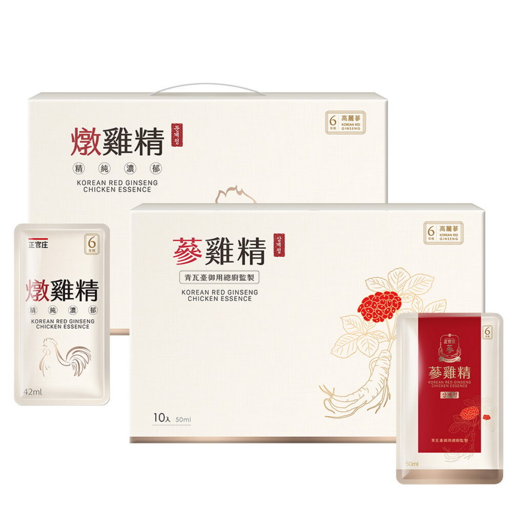 正官庄國寶級保養聖品「蔘雞精」享蔘寵價NT$1,988元、「燉雞精」享蔘寵價NT$999元。  