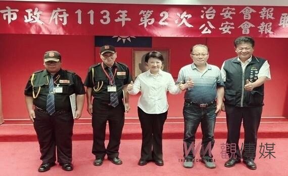 公私協力維護治安!市長盧秀燕表揚英勇保全及外送員 大讚城市英雄