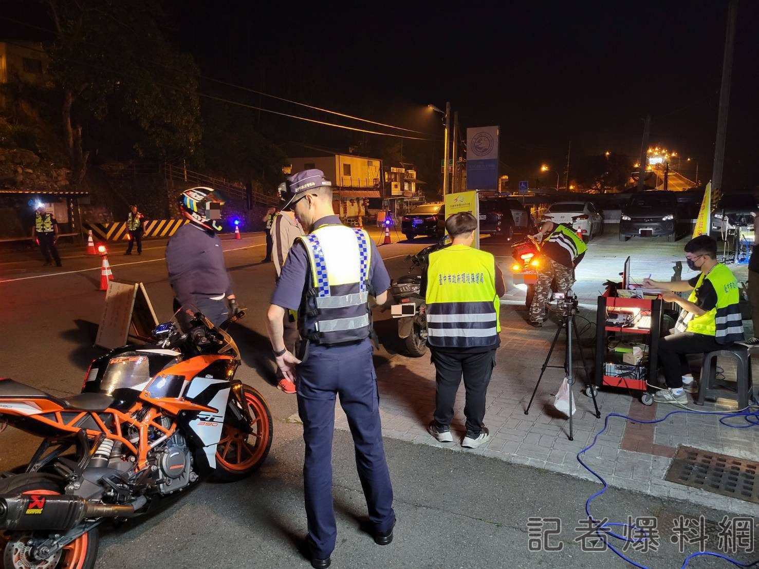 台中警設點攔檢取締改裝噪音車 還原鄉安寧與安全