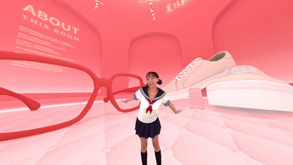林襄沉浸式寫真VR版可收藏林襄專屬私物。（HTC VIVE ORIGINALS提供）