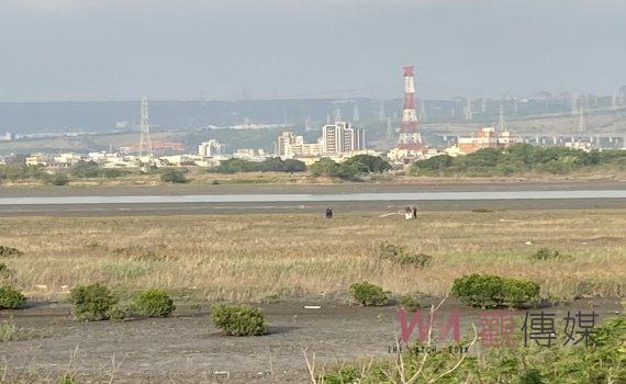 伸港鄉大肚溪南岸河床驚現白骨:警方封鎖現場報請檢方調查