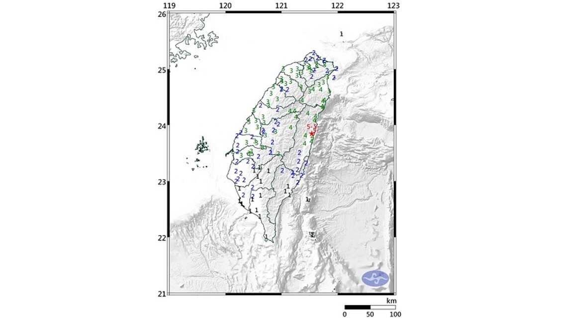 地牛翻身百餘次 天搖地動擾清夢