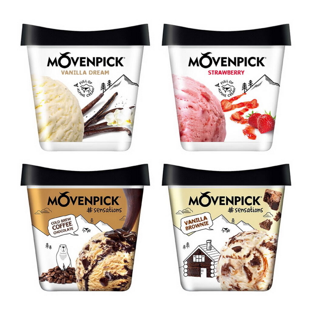 【Movenpick 莫凡彼】100%純天然500ML冰淇淋4盒,優惠價1243元