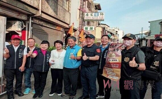 媽祖遶境有巧思!市長盧秀燕:號召台中打詐隊祈福兼識詐