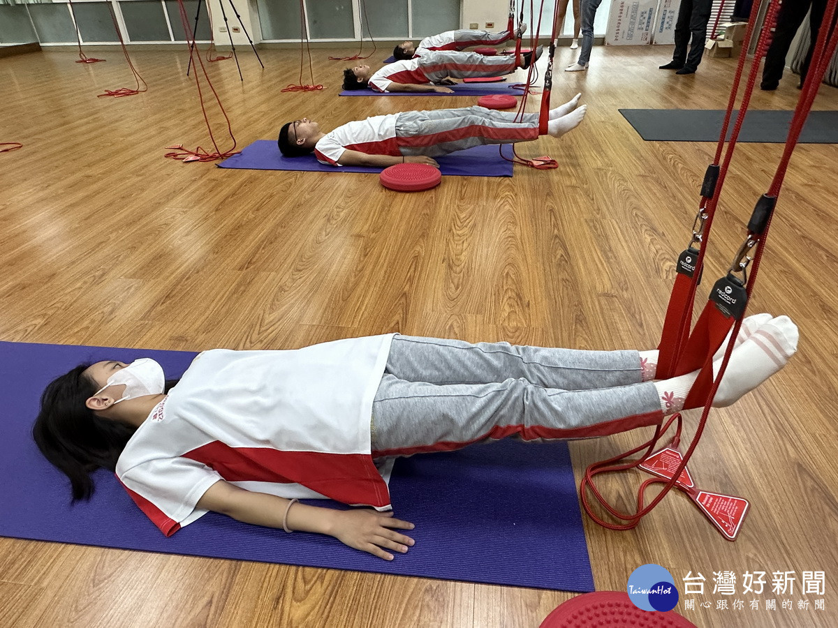 五育高中有設備齊全的紅繩教室。(記者扶小萍攝)