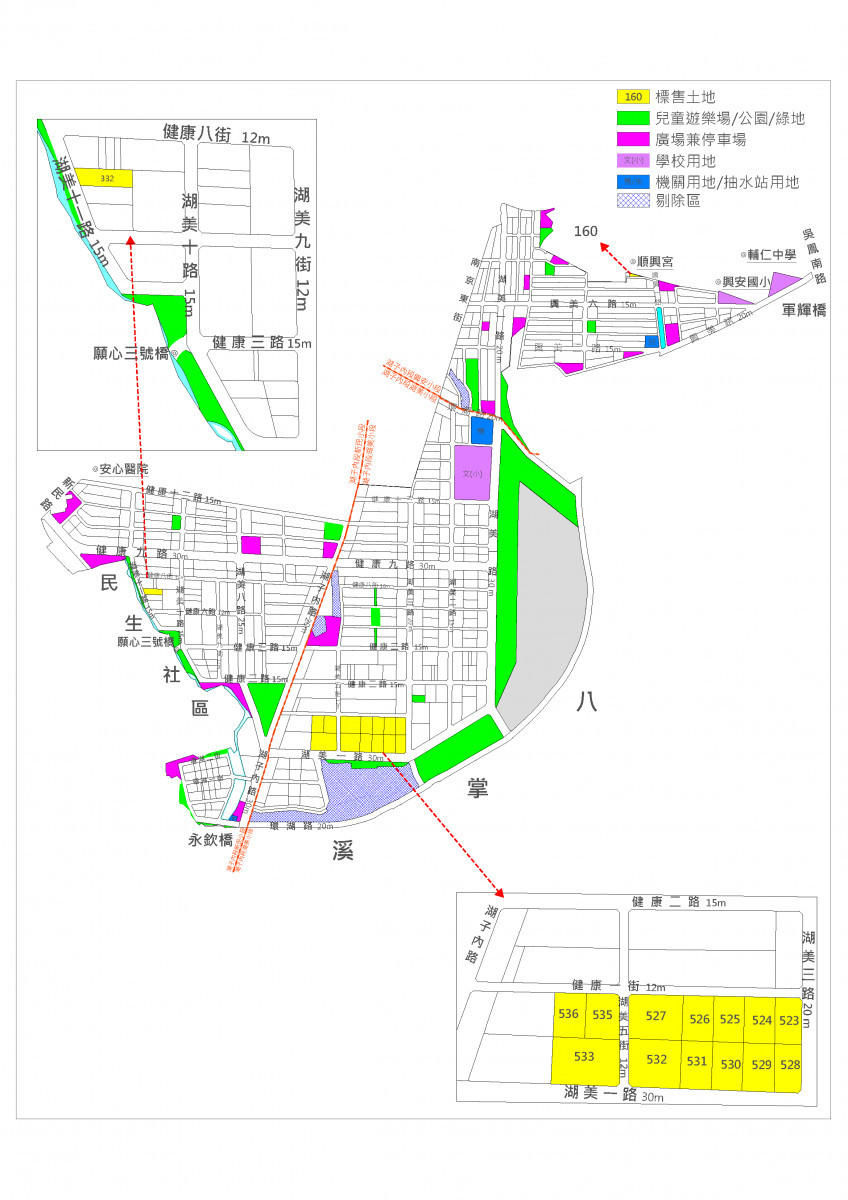 嘉義市政府23日上午10時辦理湖子內區段徵收可建築土地公開標售/圖取自google地圖