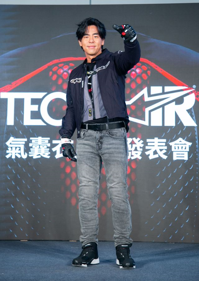 柯有倫著全套Alpinestars服飾出席Tech-Air®科技氣囊衣產品發表會.jpg