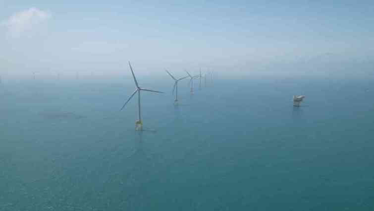 ▲900 MW 大彰化東南及西南第一階段離岸風場迎來長達30年運維週期，持續帶來正面經濟效益。（沃旭能源提供）