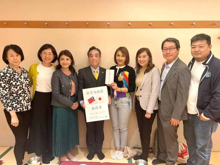 台日產經友好促進會副秘書長　為花蓮地震募款賑災