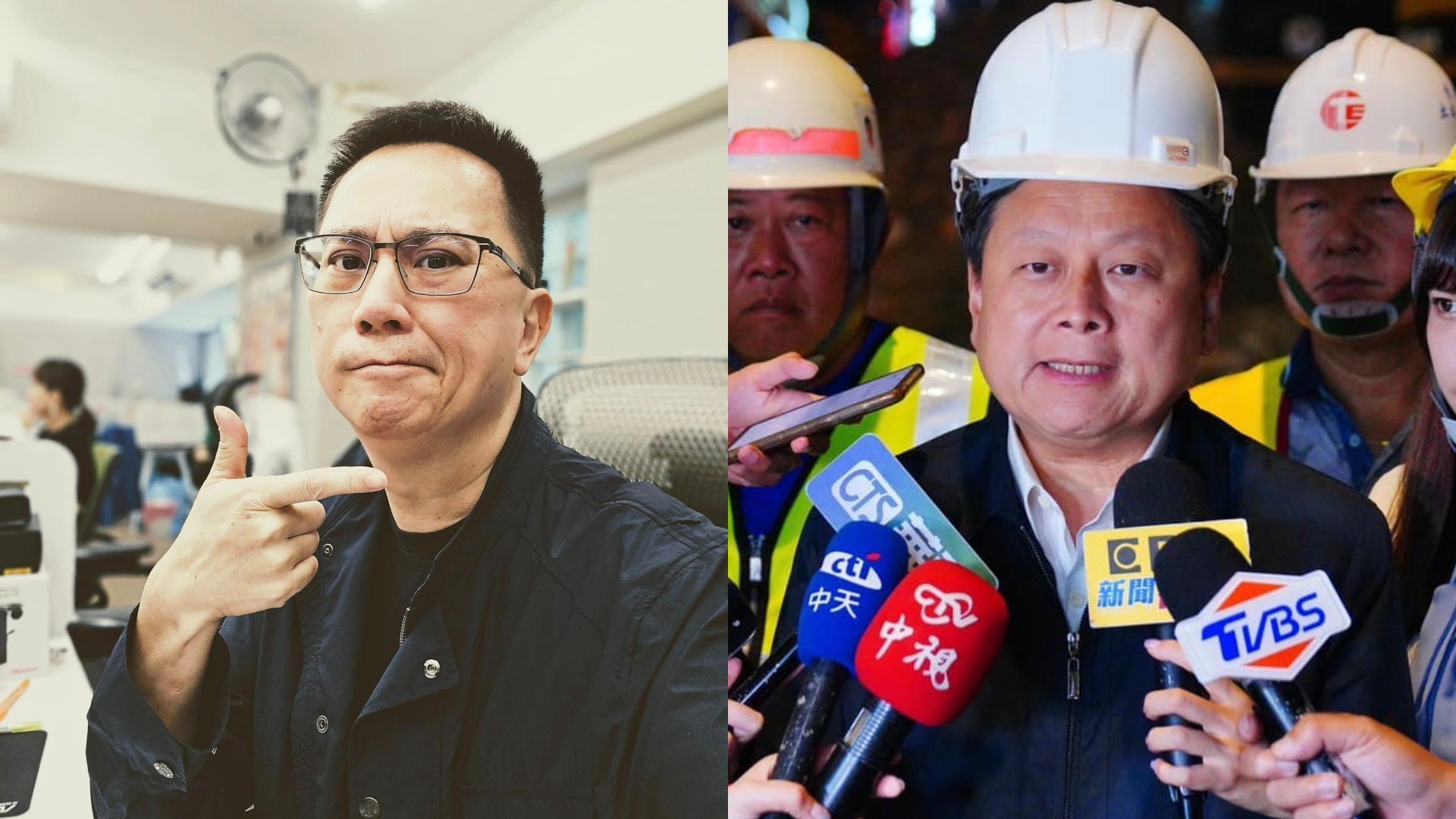 不滿傅崐萁(右)堅持訪中,知名團購網紅486先生(右)討回捐花蓮200萬善款。翻攝兩人臉書