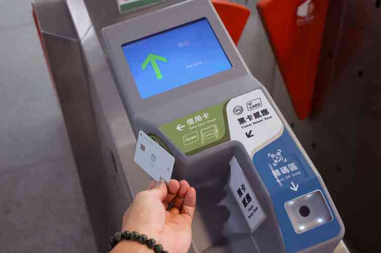 ▲捷運綠線建置行動支付系統。（台中捷運公司提供）