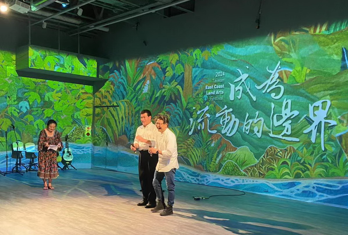 黃仁強調,「東海岸大地藝術節」是以東海岸獨特人文地理景觀所打造的藝術節,歷久彌新。(記者包克明 攝)