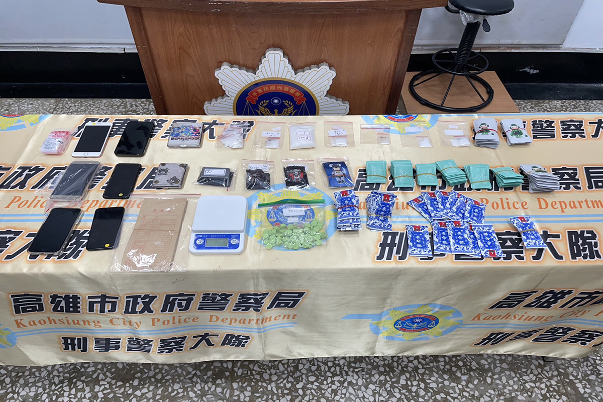 ▲警方查獲相關證物。(市刑大提供)
