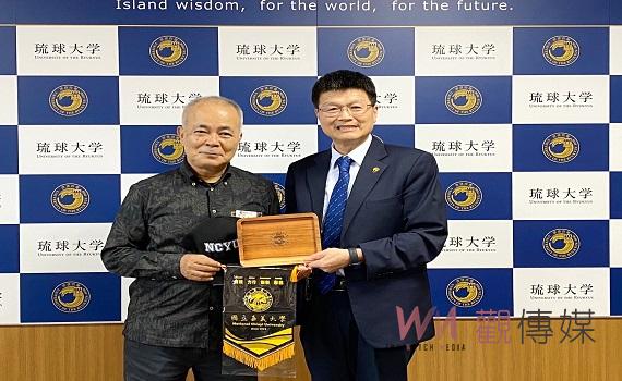 嘉大校長林翰謙沖繩交流 擴展臺琉產學合作