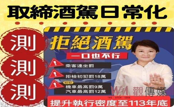 中市警強化防制酒駕 取締勤務不間斷