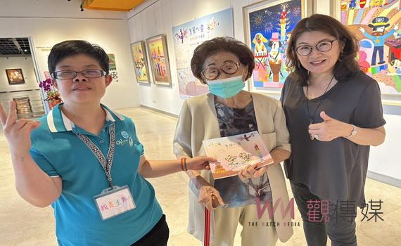 白湘姿創畫展美麗心靈畫如其真 繽紛色彩的世界激勵人心