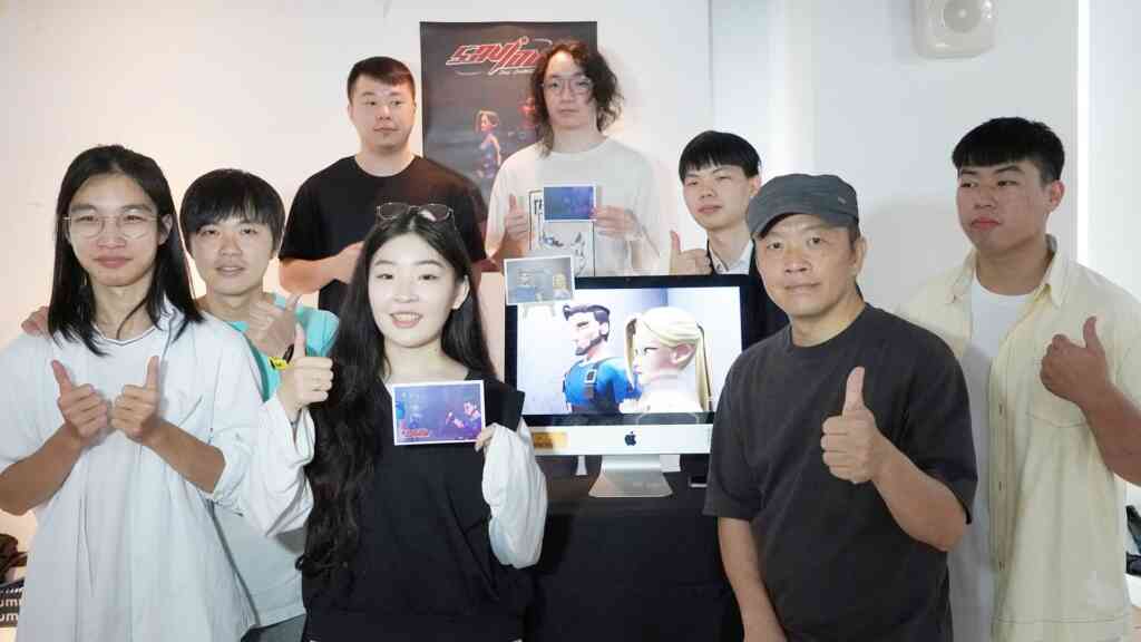 ▲大葉大學多媒體學程大四生以動畫「Saviour」反思機器人與人類的關係。(大葉大學提供)