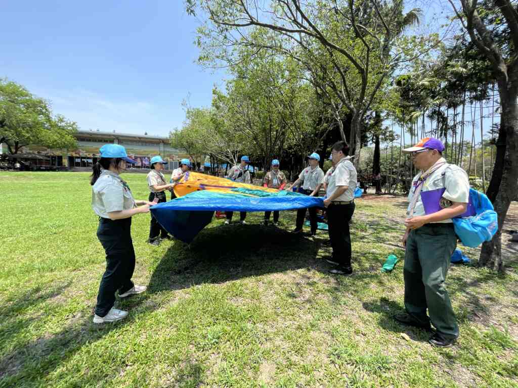 ▲中彰投苗新任及候用校長童軍輔導人員木章訓練於4月30日至5月3日在溪州公園辦理。(彰化縣政府提供)
