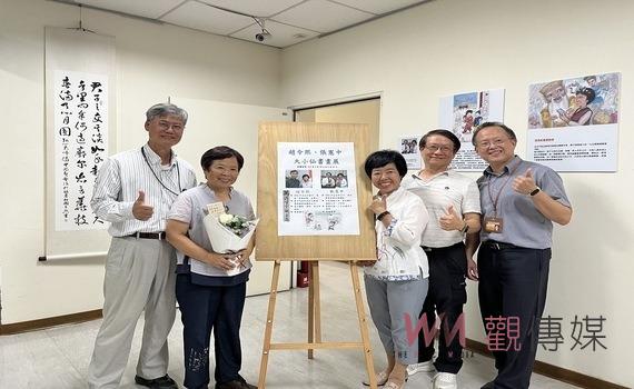 文藝氛圍超療癒!中市龍井地所文創迴廊「大小仙」書畫展邀民眾共賞