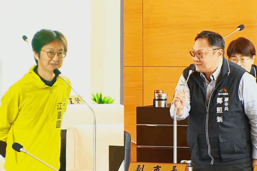 盧秀燕要送大禮過半學校不甩蔣偉民竟稱滿意 江肇國:大人不要騙小孩 220 照片來源:台中市議會直播截圖