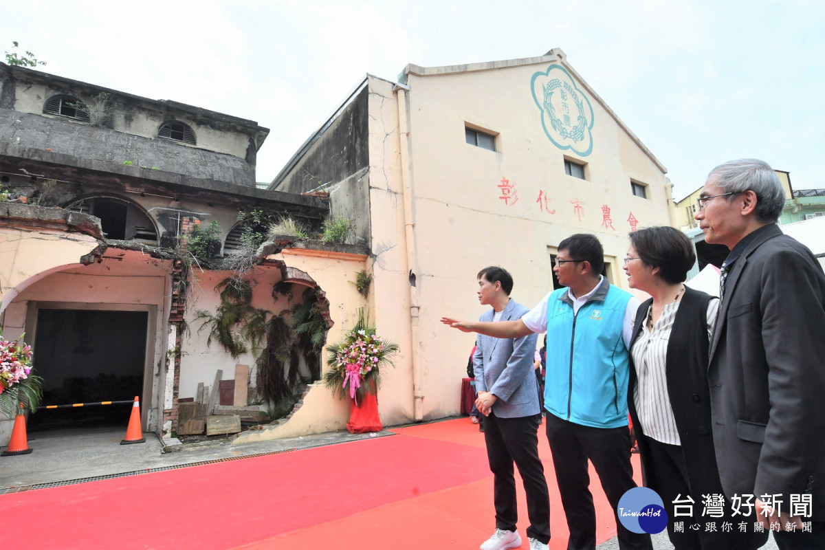 全國僅存太子樓日式穀倉,首創建築物新舊共融修復開工。圖/記者鄧富珍攝