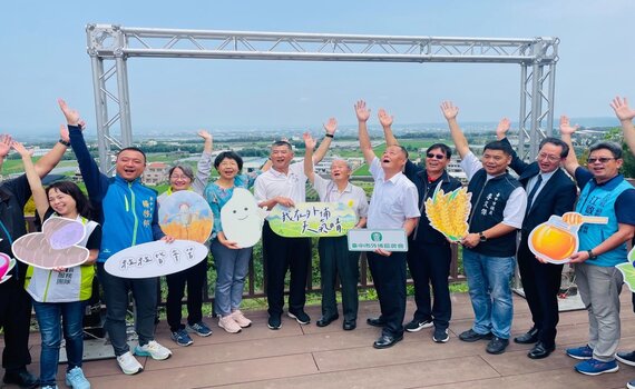 台中市外埔繽紛稻田彩繪    農村漫遊自然之旅