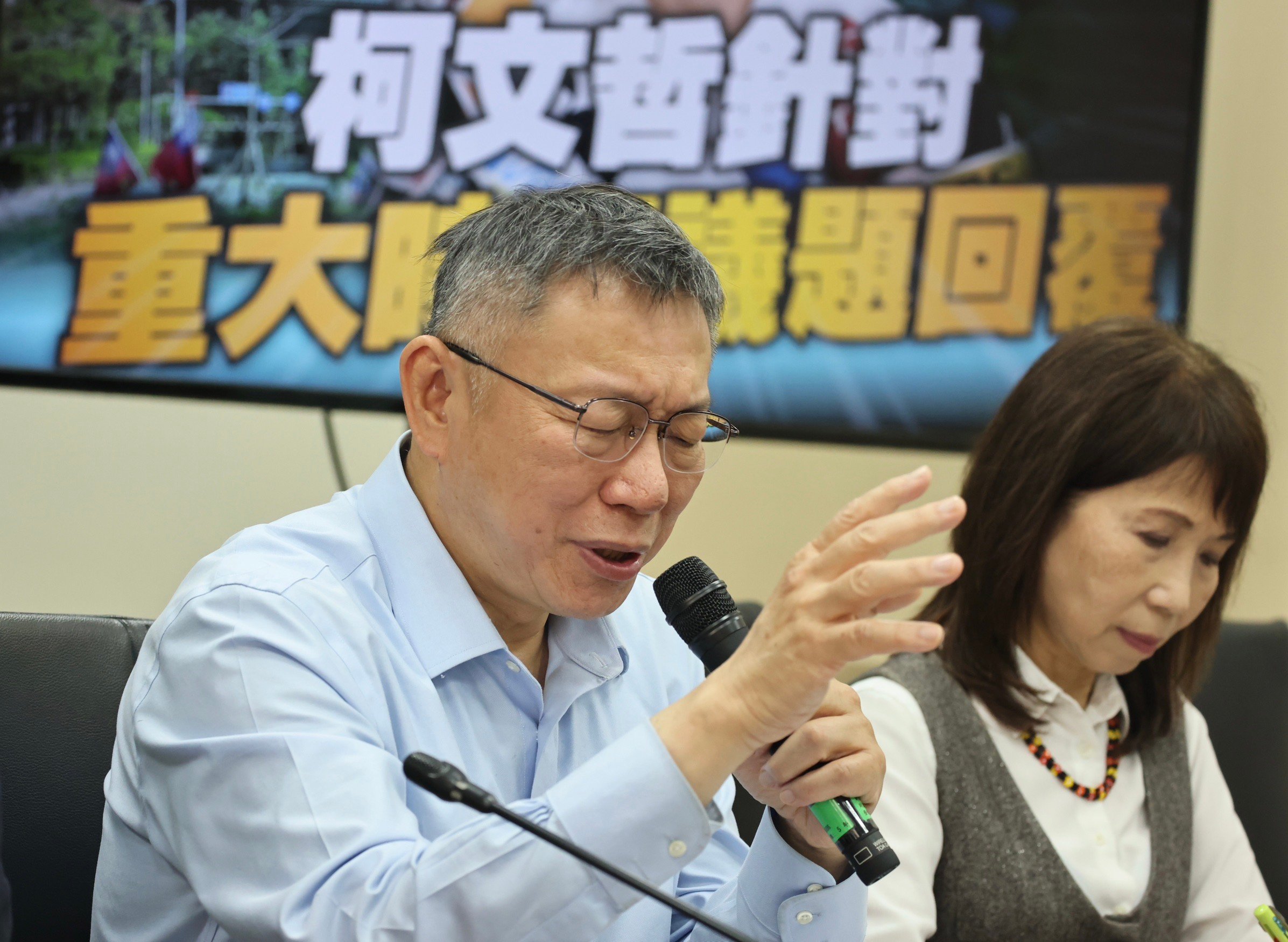 柯文哲3日深夜發千字表示,要做大事,都要承擔「業障」。林啟弘攝