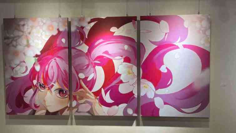 ▲斗六高中第26屆美術班畢業成果展，展出內容包括美術班同學的素描、水彩、水墨、書法、設計、油畫、壓克力、複合媒材等作品。（雲林縣政府提供）