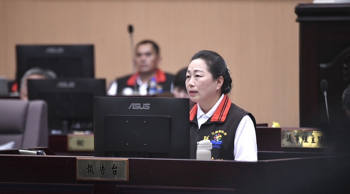 花蓮縣議會第20屆第3期定期大會 徐榛蔚施政總報告  感謝各界為賑災付出