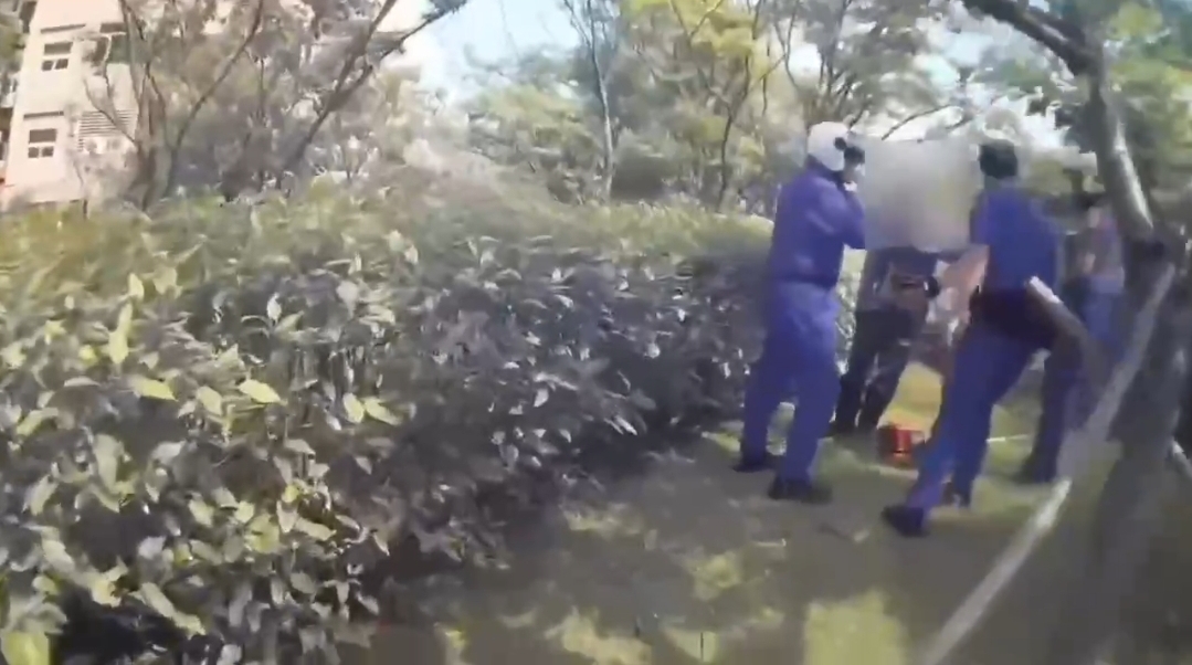 指南派出所員警於短短30分鐘內破獲一起機車竊盜案,並於萬壽路61巷口發現該失竊機車及嫌疑人呂姓男子。(記者黃荷琇 翻攝)