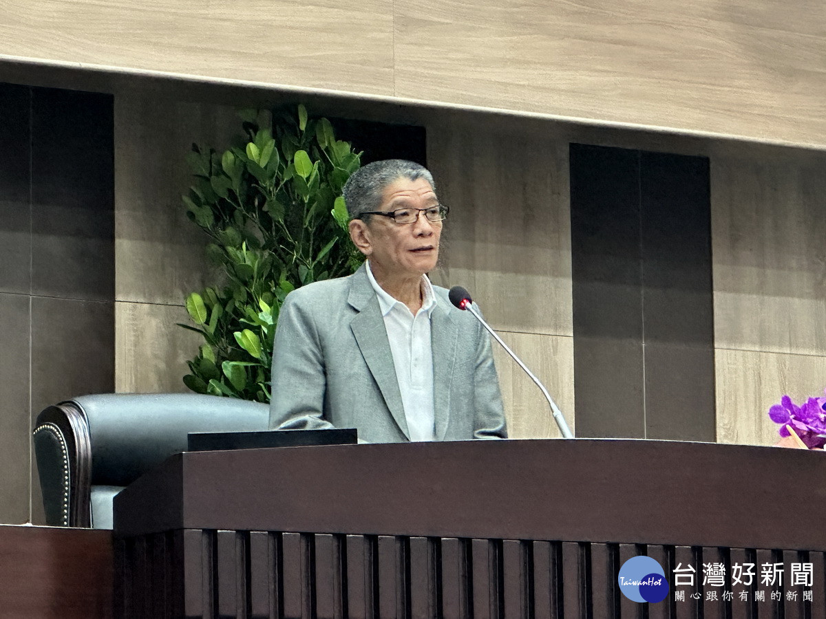 何議長於定期會關切焚化爐建置問題。(記者扶小萍攝)