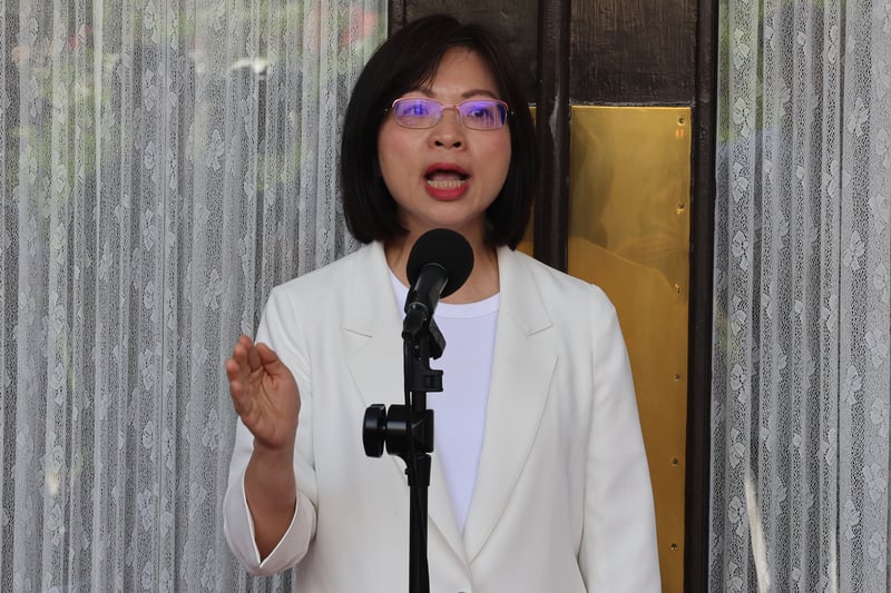 民進黨立委林淑芬7日向民眾黨立委黃國昌下戰帖,就公共政策來好好辯論。中央社
