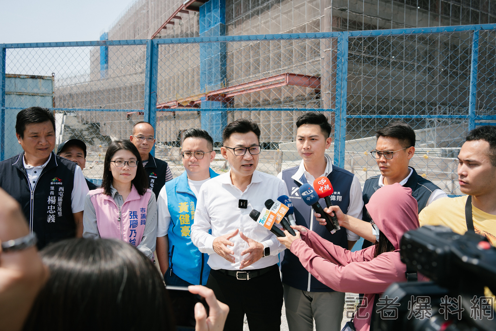 江啟臣會勘水湳轉運中心 爭取高速路網聯絡專用道